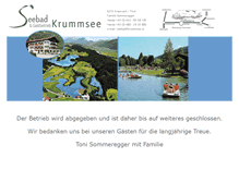 Tablet Screenshot of krummsee.at